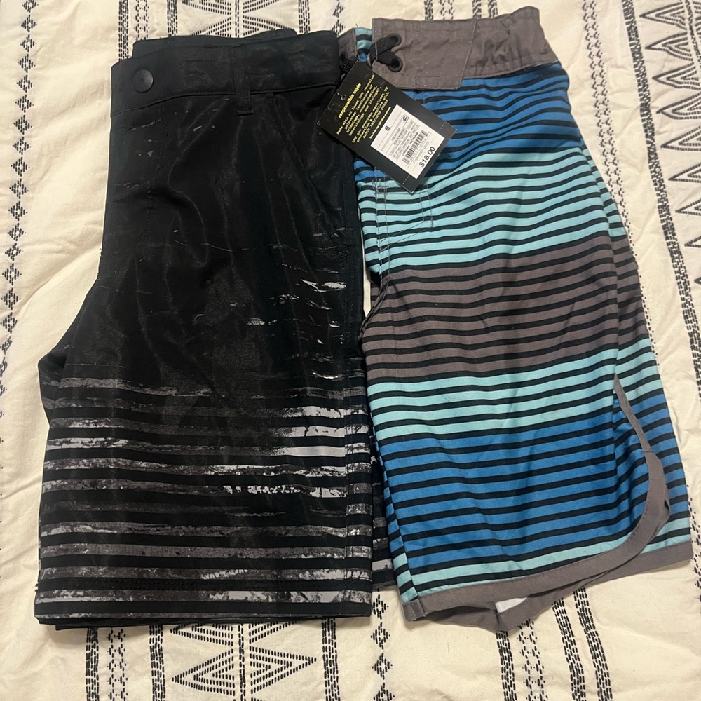 2 pairs of boys swim shorts - size 8